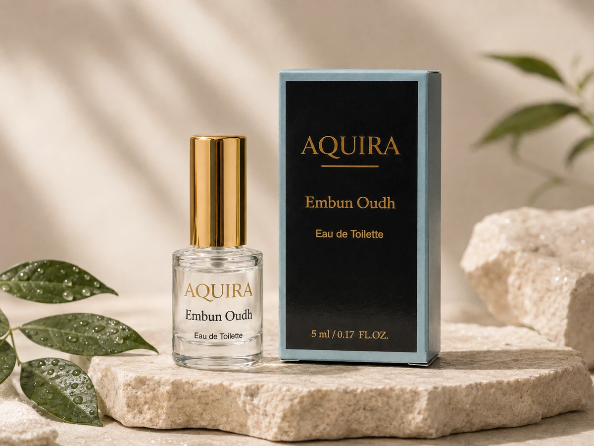 Aquira Embun Oudh 5ml Eau de Toilette with packaging